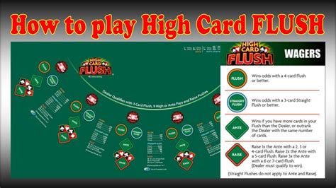 flush poker rules high card